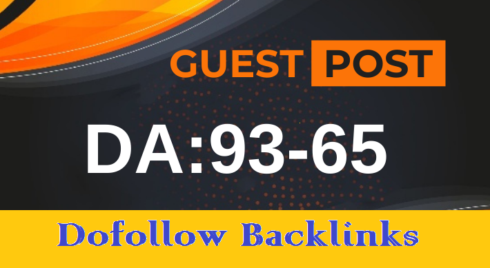 Manually DA90 PA80 write and publish guest post on Do...