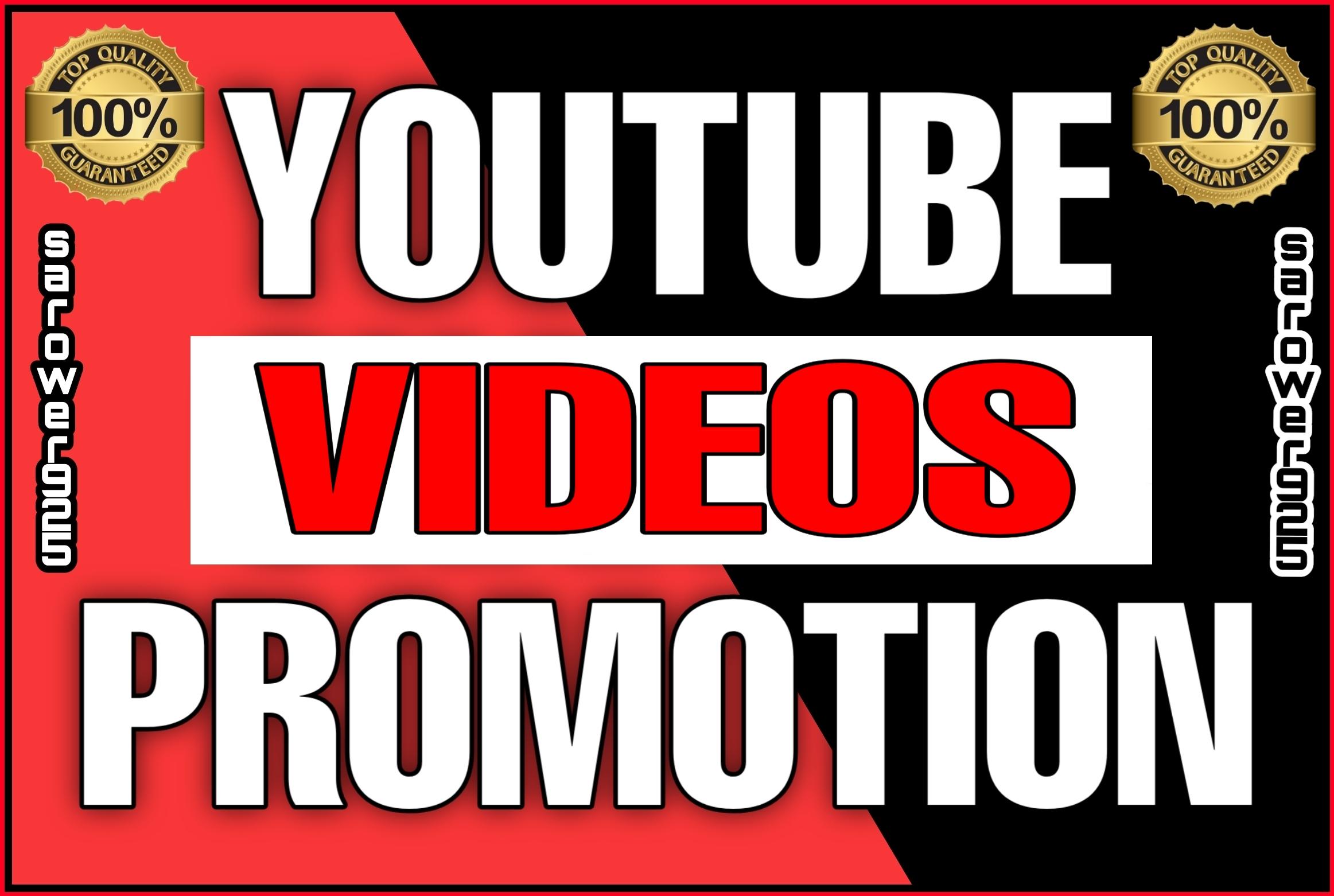 High Quality youtube videos promotions package
