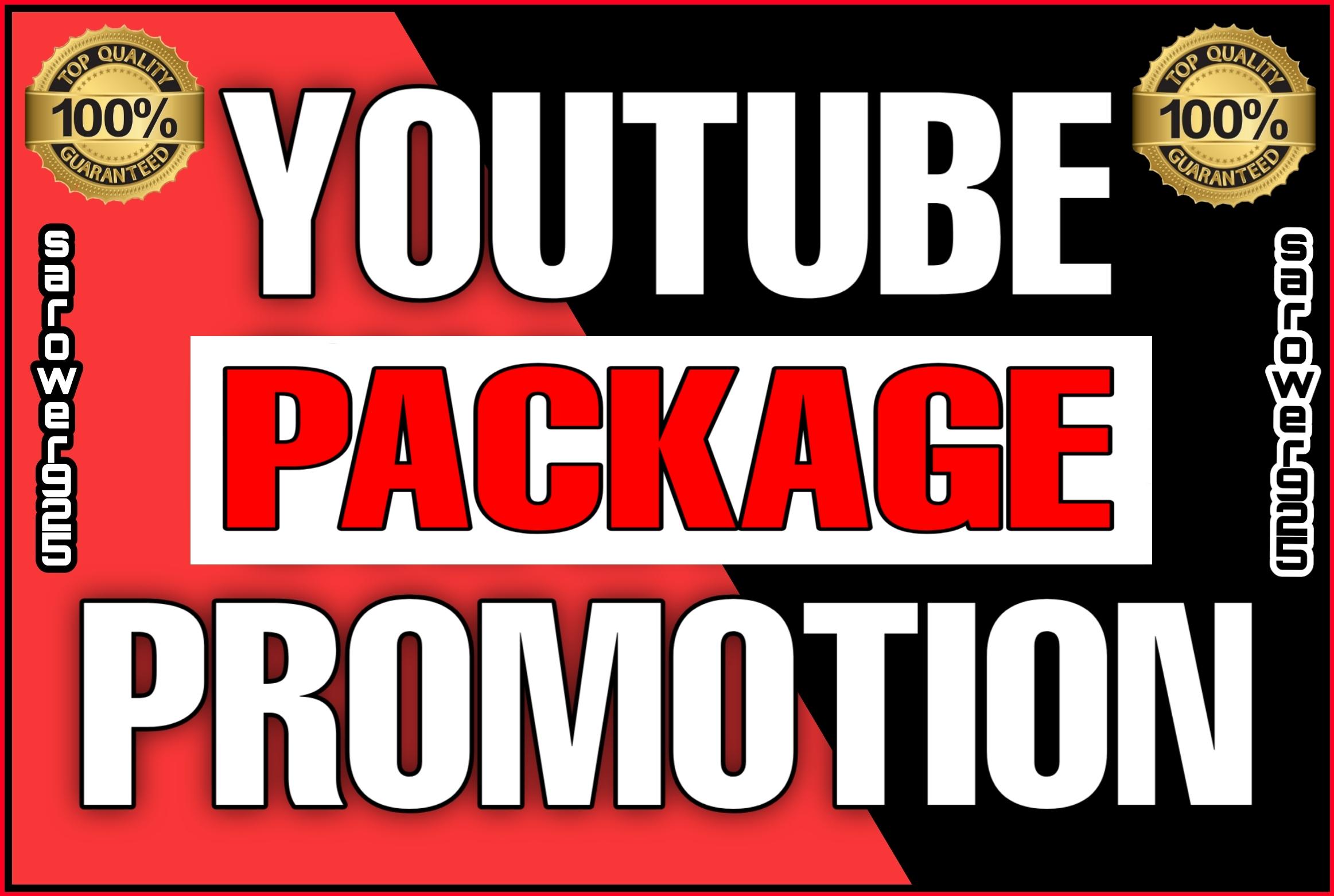 Best youtube promotion and marketing package