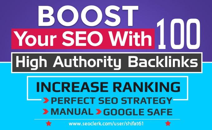 100 Manual White hat SEO Authority Backlinks From 70+...