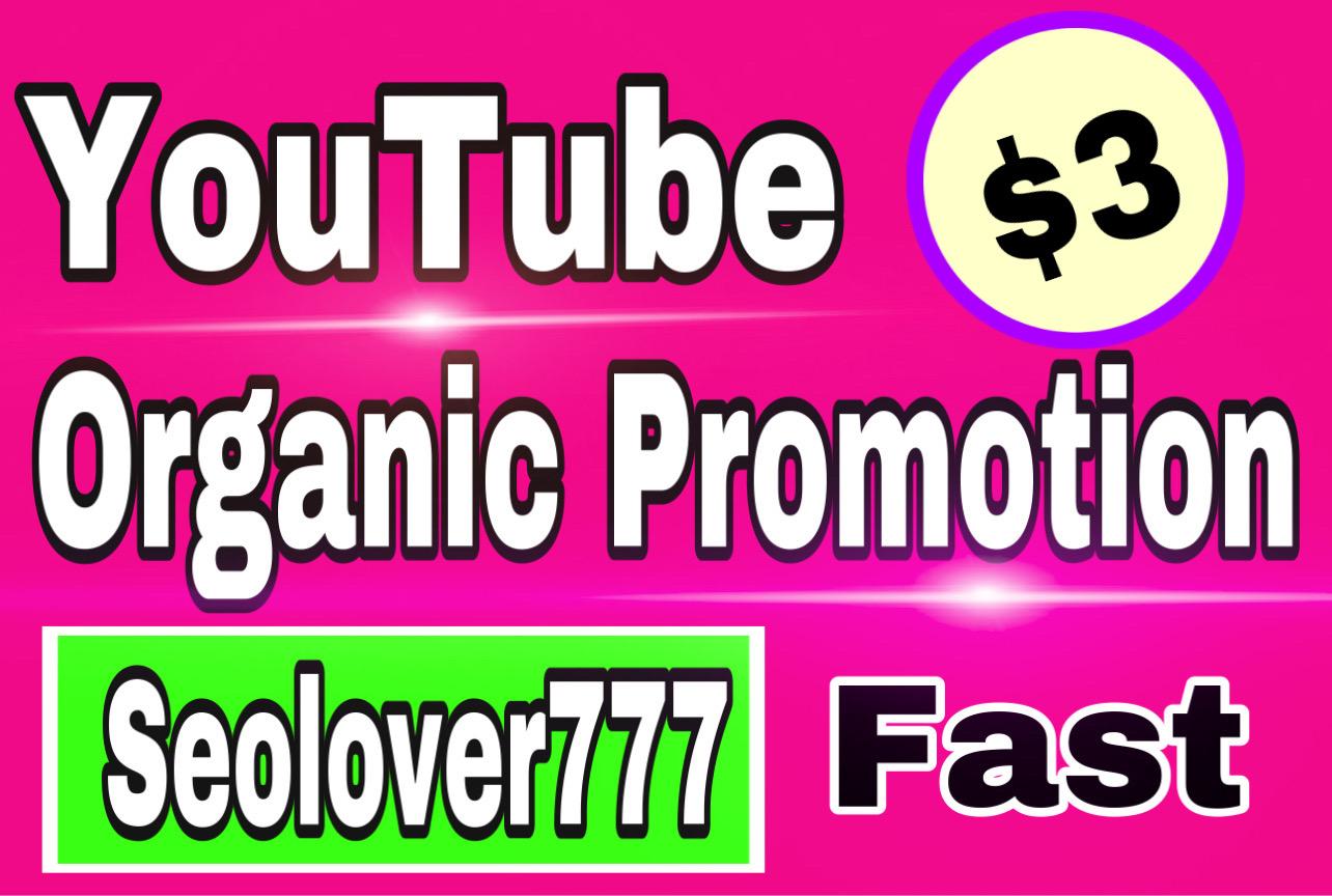 YouTube organic promotion and marketing by real &...