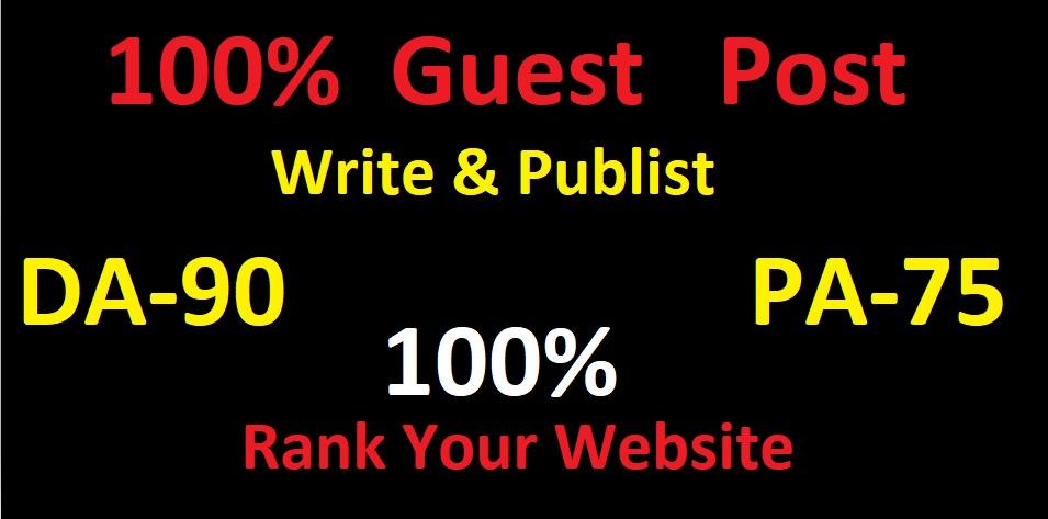 I will guest post health content on high DA -90 sites