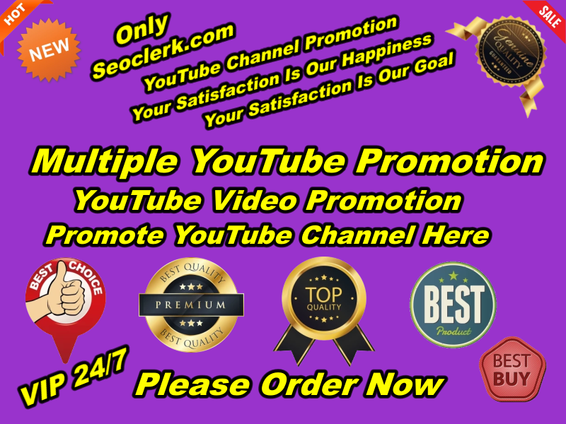 You Will Get Original Natural YouTube Promotion High ...