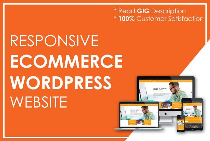 will design responsive ecommerce wordpress website wi...