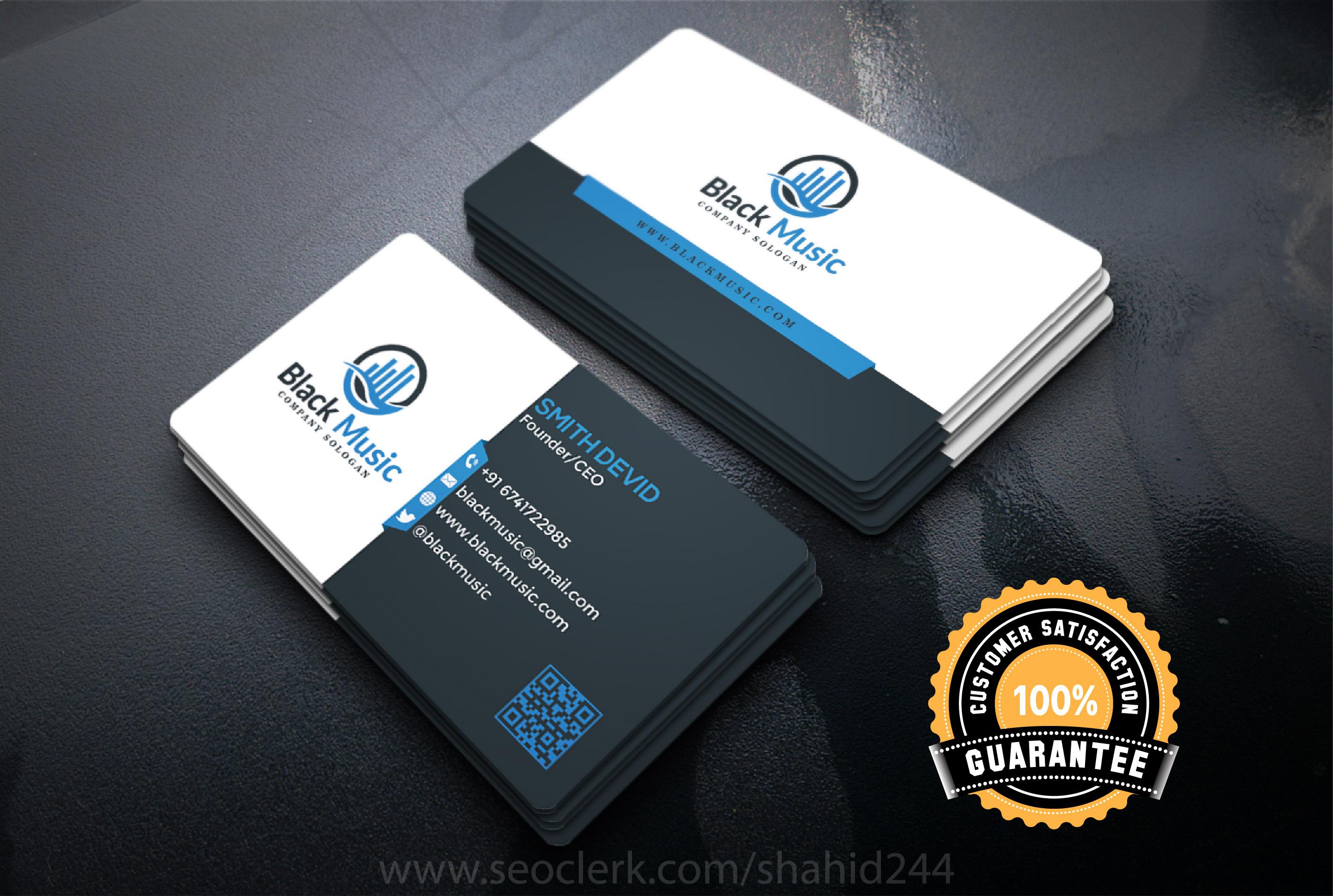 I will create 2 different business card design with p...