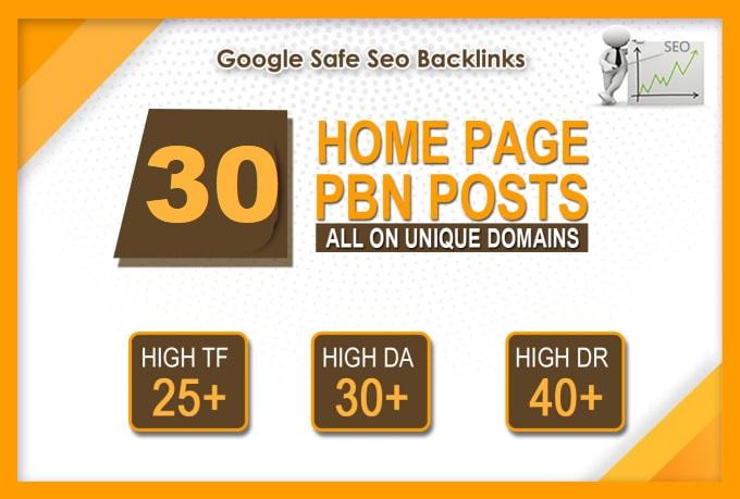 30 powerful pbn high da 20 plus dofollow backlinks on...