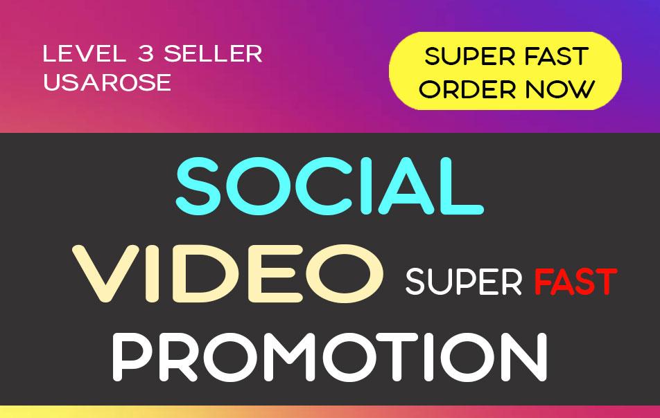 SOCIAL VIDEO PROMOTION, HIGH QUALITY AND LONG LASTIN...