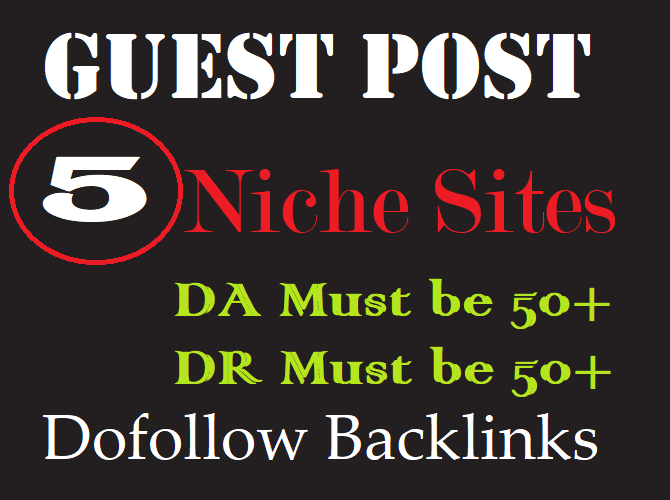 Manually Dofollow DA70+ Write and publish guest posts...