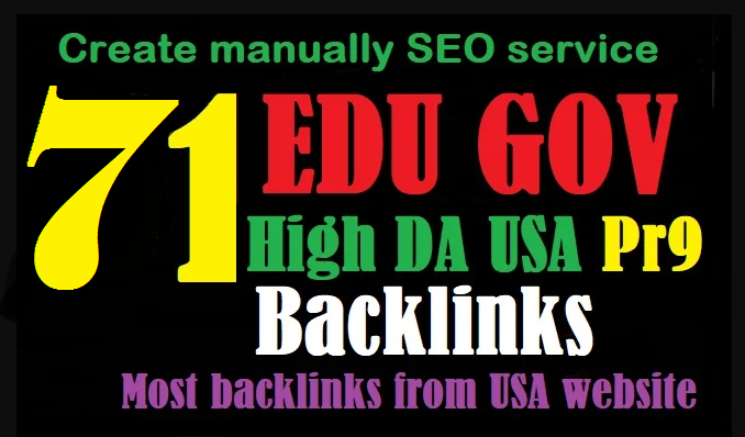 Awesome 71 Backlinks, 26 Edu Gov Backlinks With 45 P...