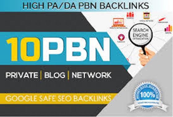 Manually Build 20 UNIQUE HOMEPAGE PBN backIinks DA 50...
