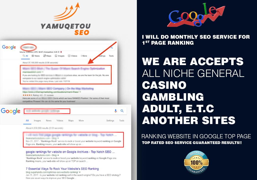 I will do monthly SEO service for 1st page ranking