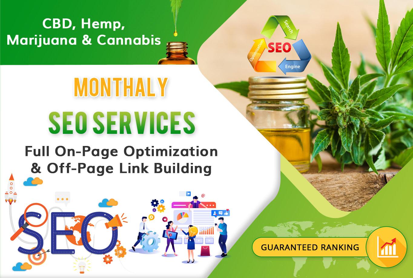 I Will Do White Hat SEO For CBD Hemps Marijuana And C...