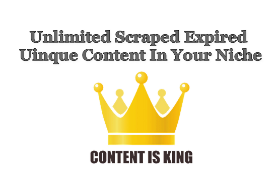 scrape unique articles from expired domains per niche...