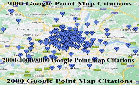 Manually Create 2000 Google Point Map Ciations For Lo...