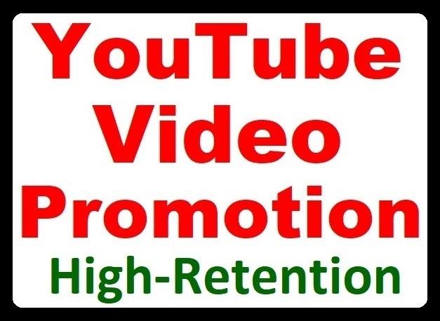 High Retention YouTube Video Promotion Organic Visito...