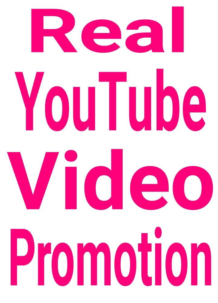 YouTube video promotion via real user active and perm...