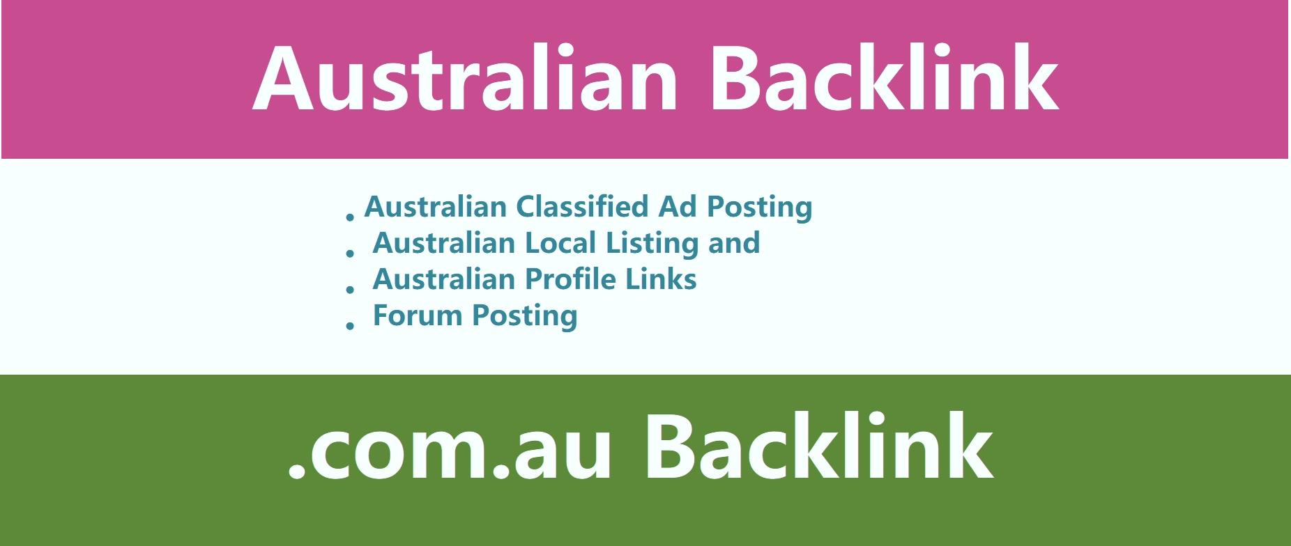 Provide 30 high DA australian com au domain links, . ...