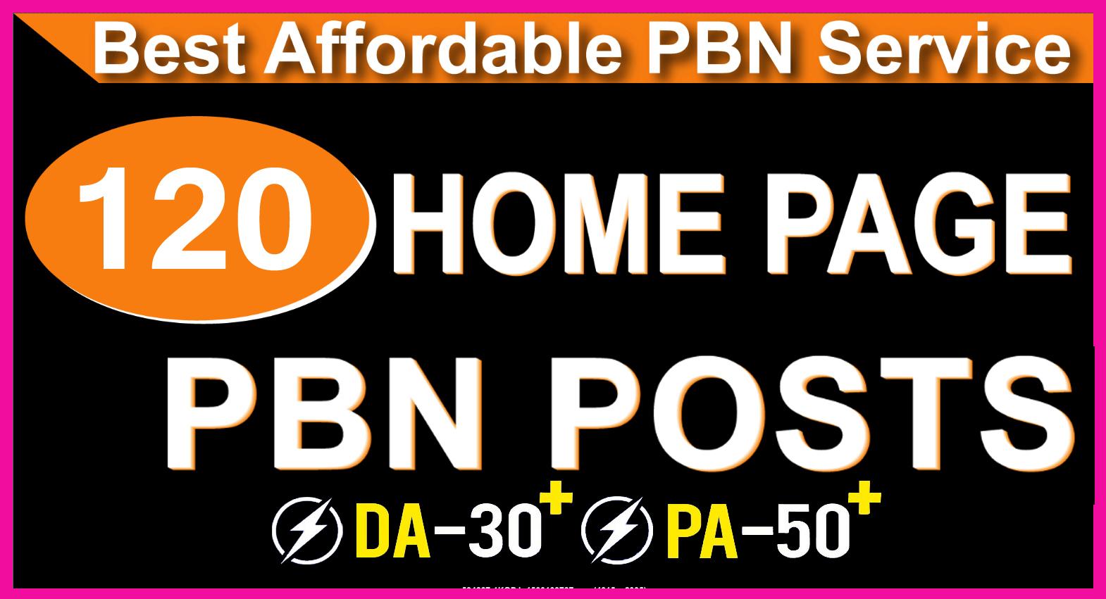 Homepage 120 PBN High 25 Plus DA Authority Expired do...