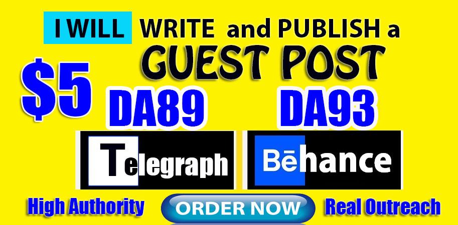 Write and Publish Guest Posts on DA89 Telegraph and D...