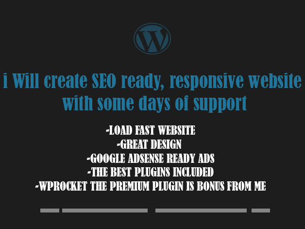 i will create and setup SEO friendly and responsive w...