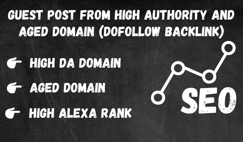 Guest Post on High Authority Domain + High Alexa Rank