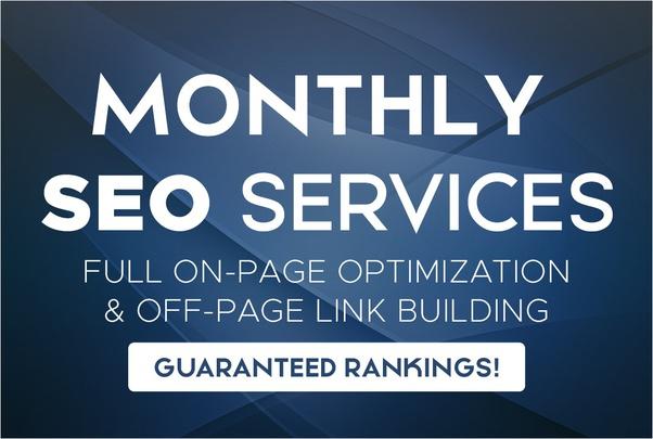 monthly SEO service, on and off page optimization fo...