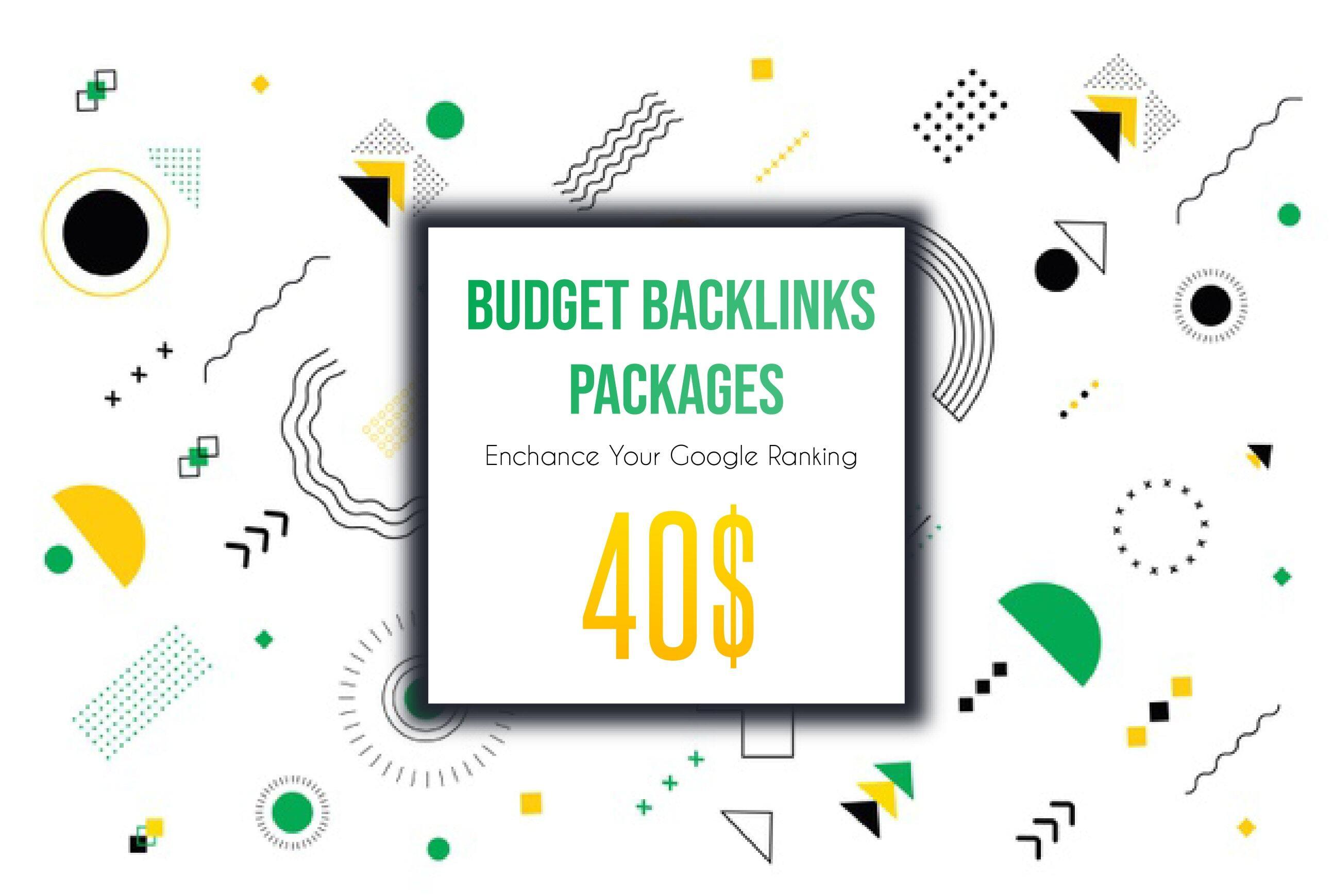 SEO BUDGET Backlinks Link Building Package