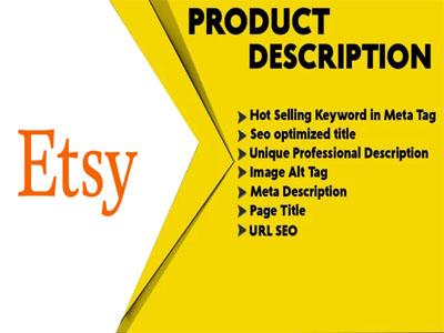 I will rewrite your Etsy product description