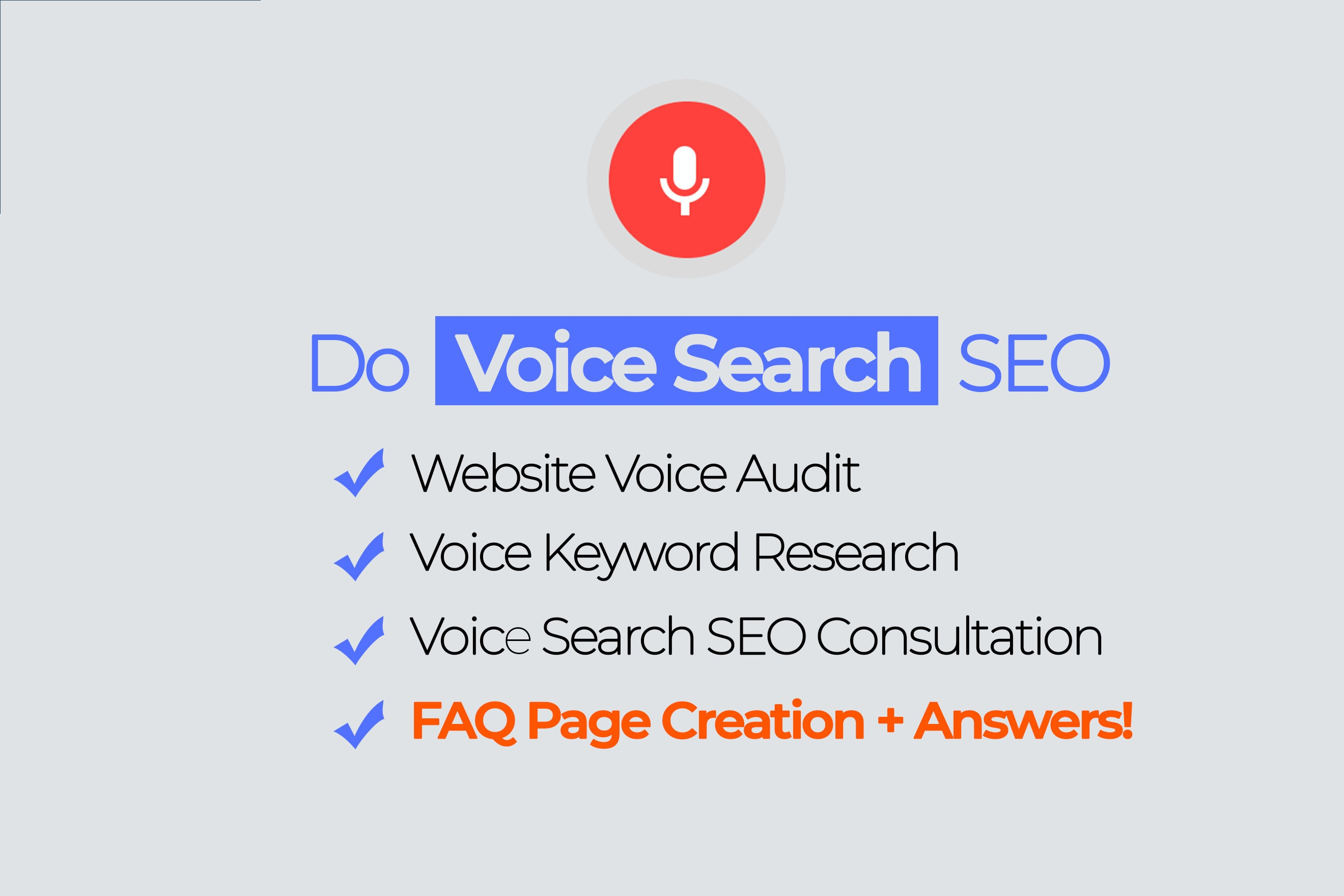 I will do voice search SEO and technical website voic...