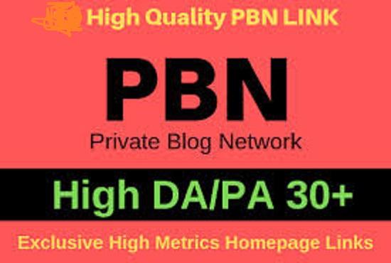 I will provide you 10 high authority pbn backlinks da...