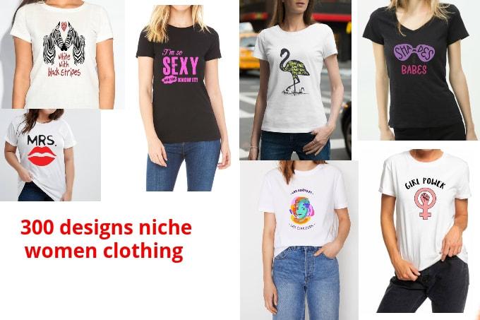 300 women's clothing niche designs in png format for ...