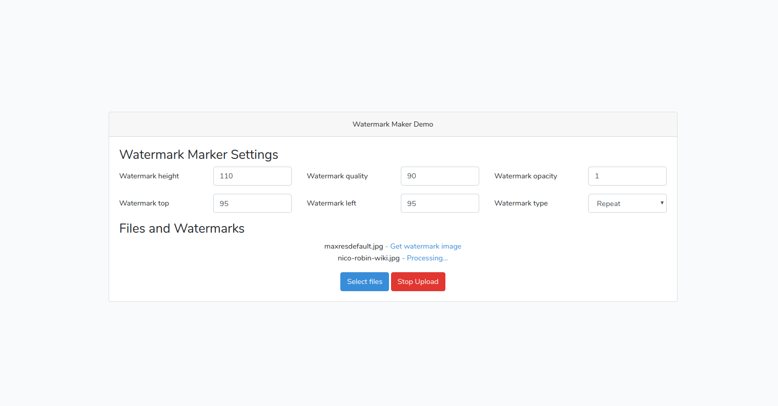 Image Watermark Marker PHP Script