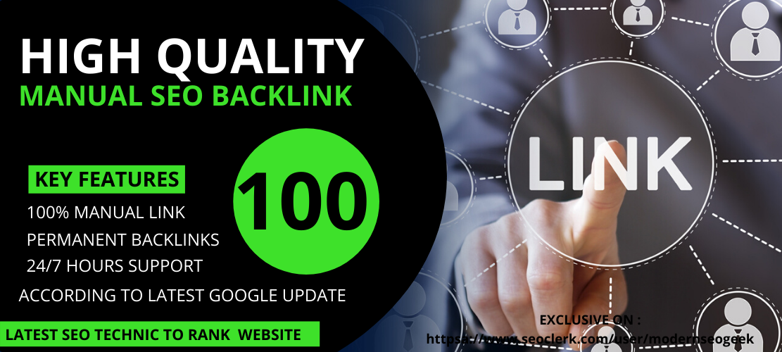I will provide High Quality Manual Backlink seo Link ...