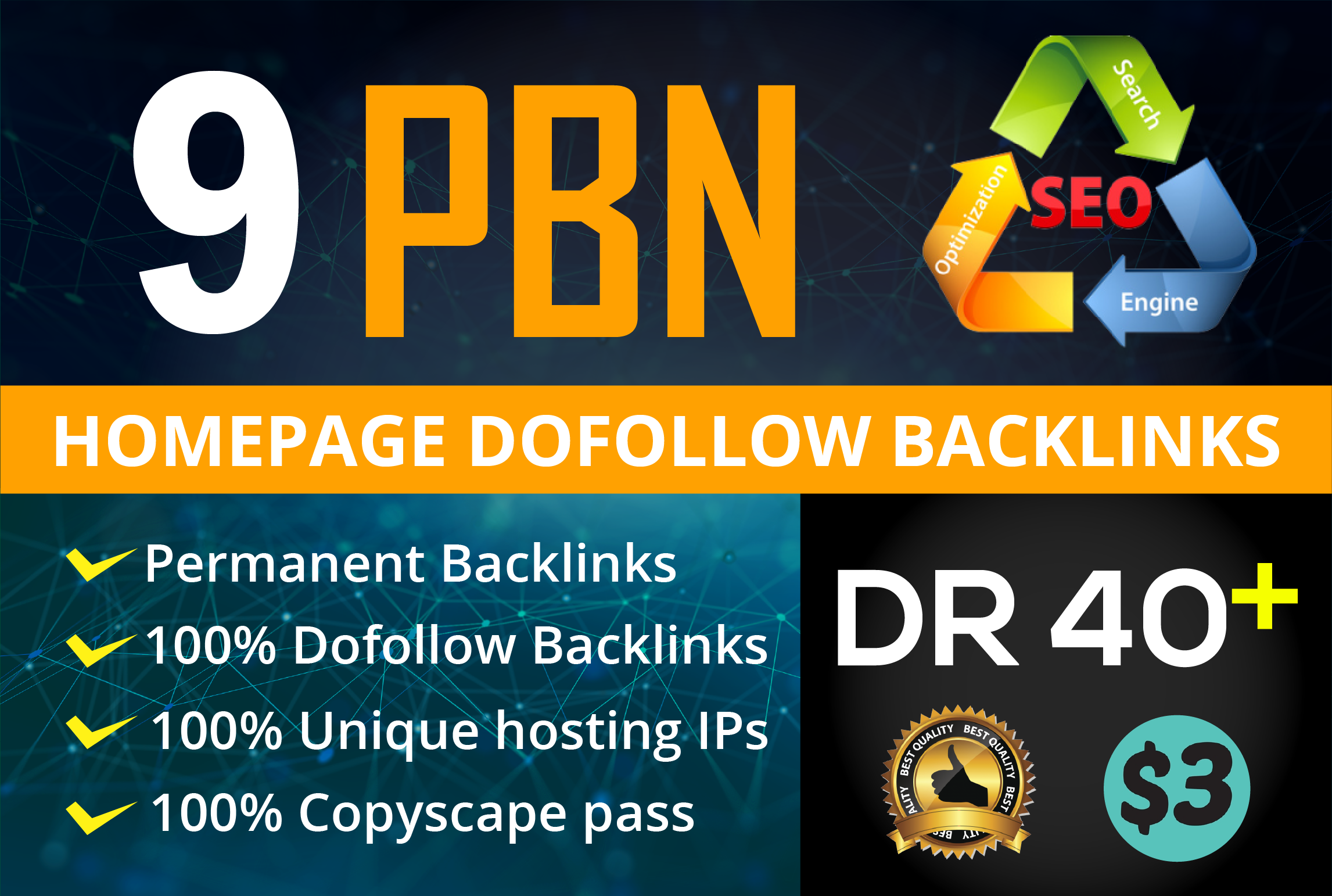 9 Manual HIGH DR 50 Plus Homepage PBN Backlinks