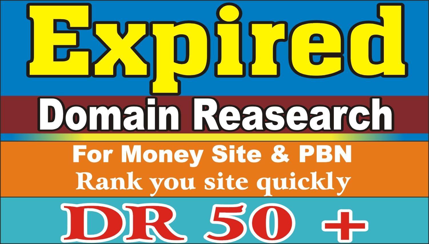 I will Provide Ahrefs DR 50+ General Niche Expired Do...