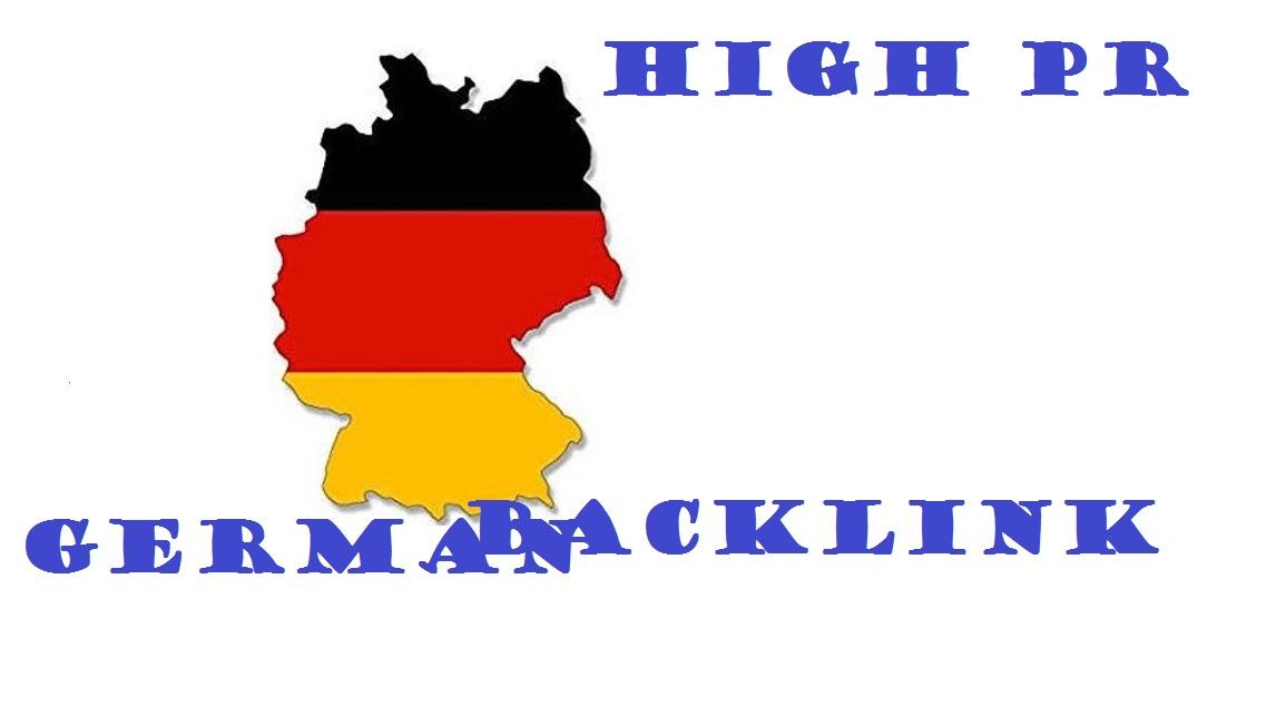 Permanent 25 German High PR Backlinks Top deutsche SE...