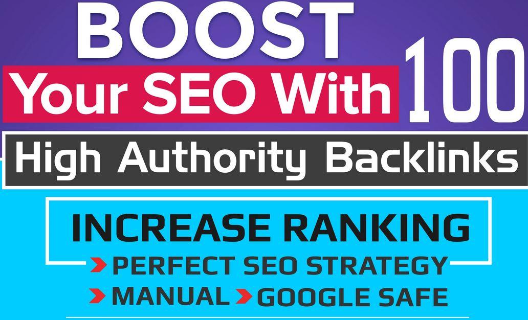 Manual 100 high quality seo backlinks increase rankin...
