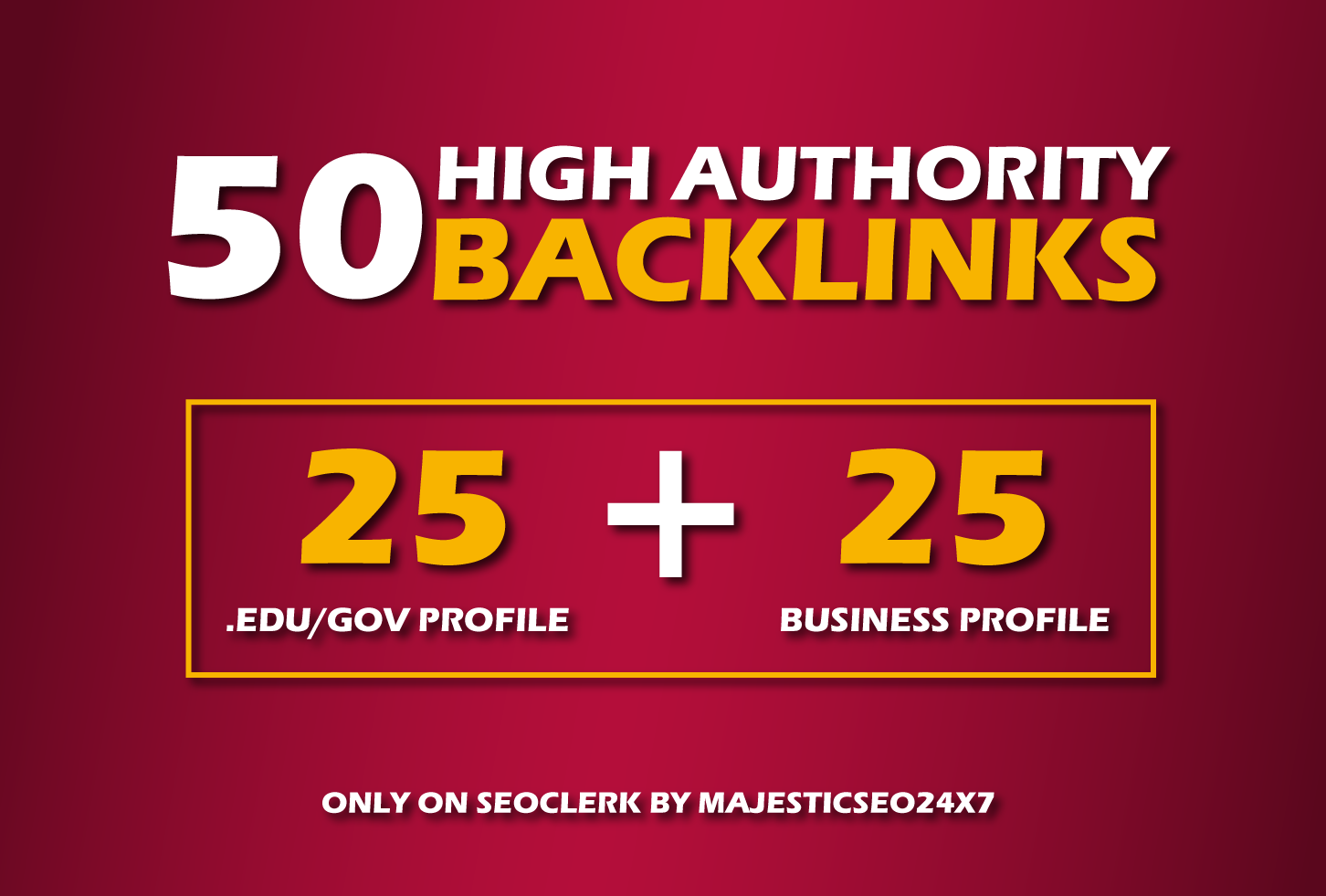 Manually Create 50 High Authority Backlinks for Impro...