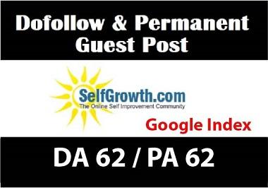 Publish A DoFollow Guest Post On SelfGrowth With Goog...