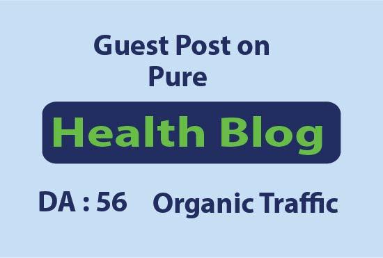 I Will Guest Post On My Organic Traffic Health Niche ...