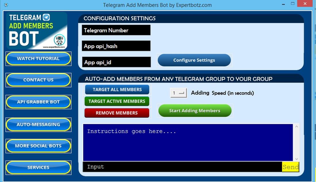 Telegram Bot to Auto-Add Membrs from ANY GR0UP to YOU...