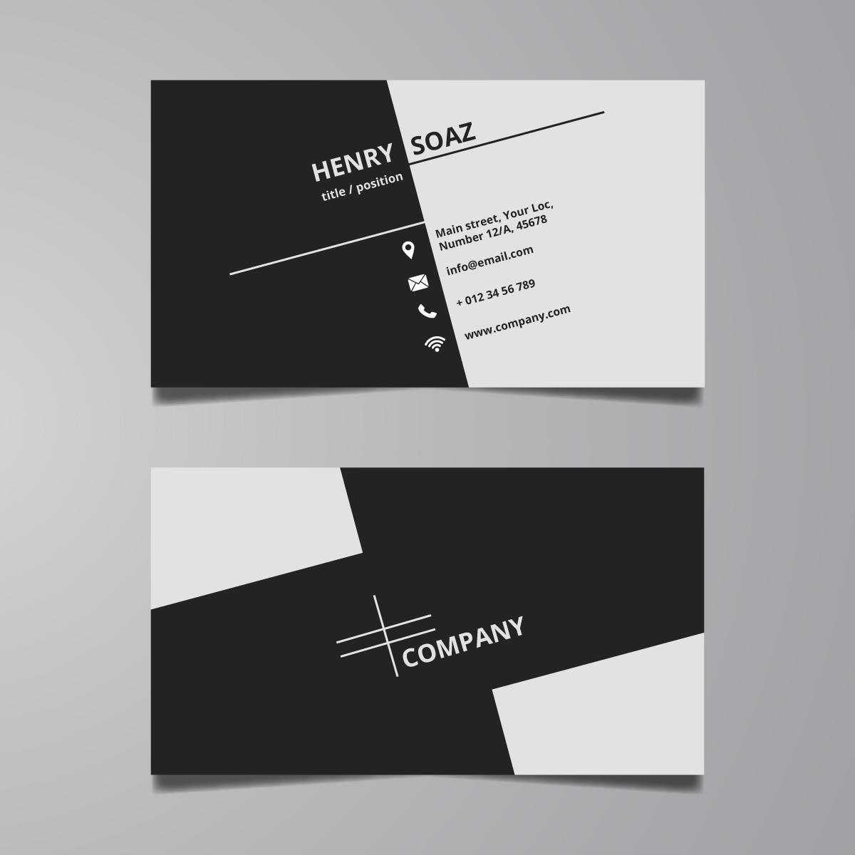 Provide Simple Professional Business Card Design in 2...