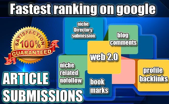 Get Higher rank on Google with high Quality web2.0, P...