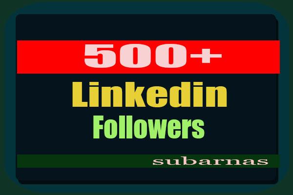 Real 500+ High Quality Linkedin Followers Super Fast