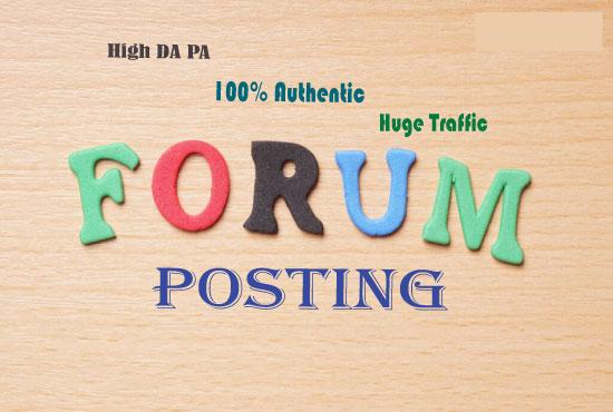 Improve your site by 35 Organic Forum Posting