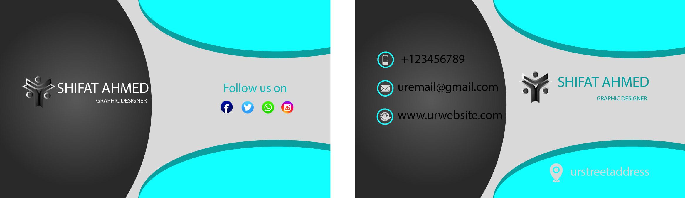 Design Your Double Side Bussiness Card In Modern Way