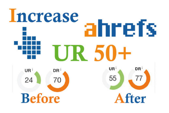 I will increase URL rating ahrefs URL 50 Plus gurante...