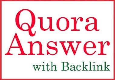10 Niche Relevant Quora Answer with Do follow Backlin...