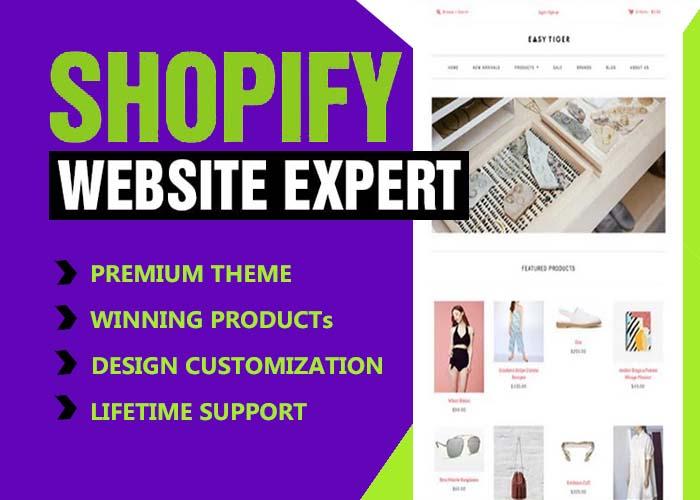 Do Professional Responsive shopify website or dropshi...
