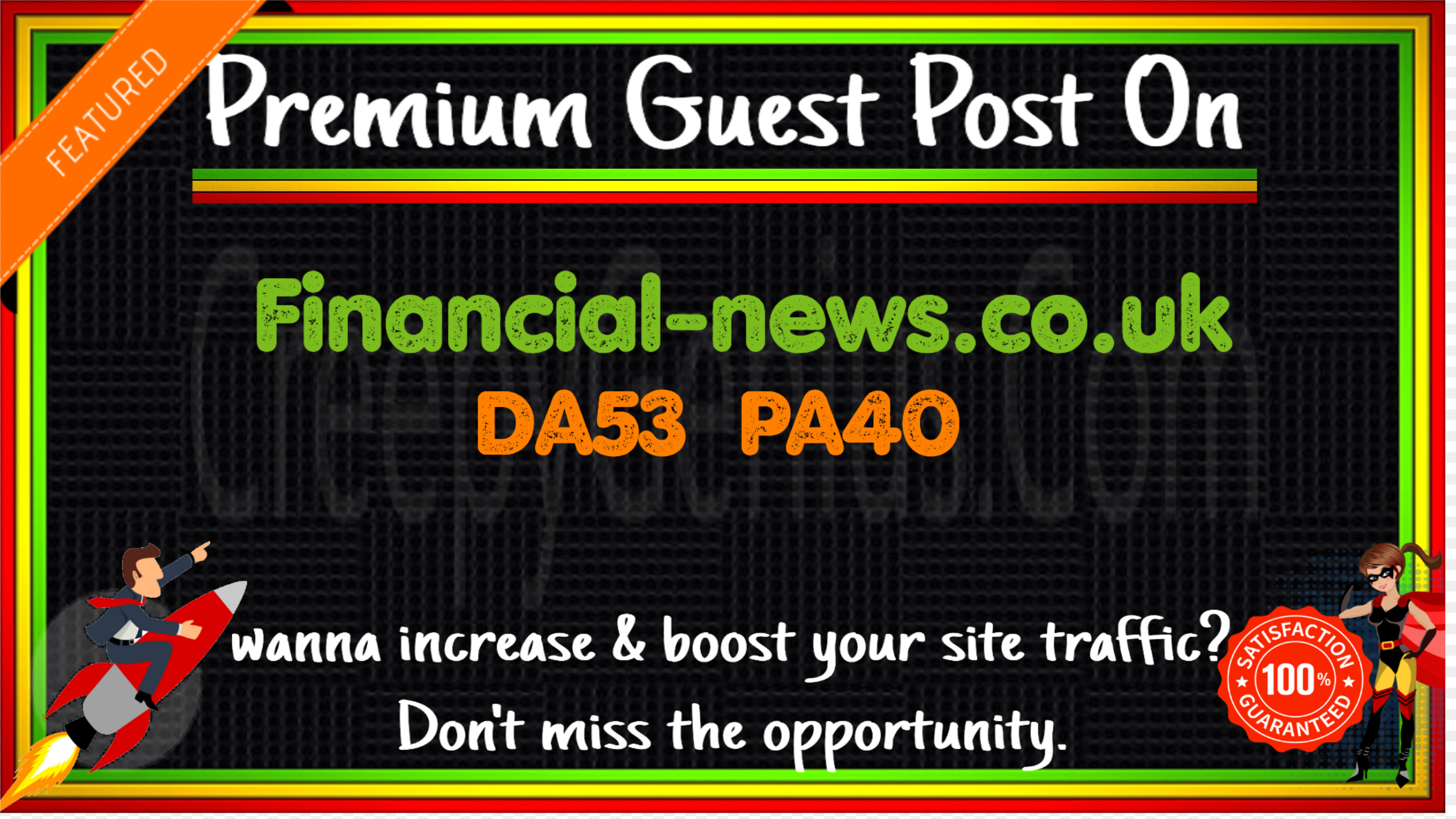 Write & Publish A Guest Post On Financial-news. c...